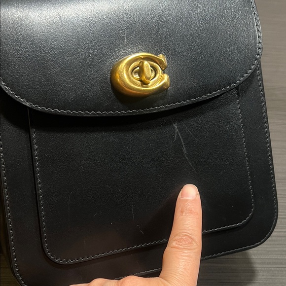 Coach Black Crossbody Bag with Gold Accents - Picture 10 of 15